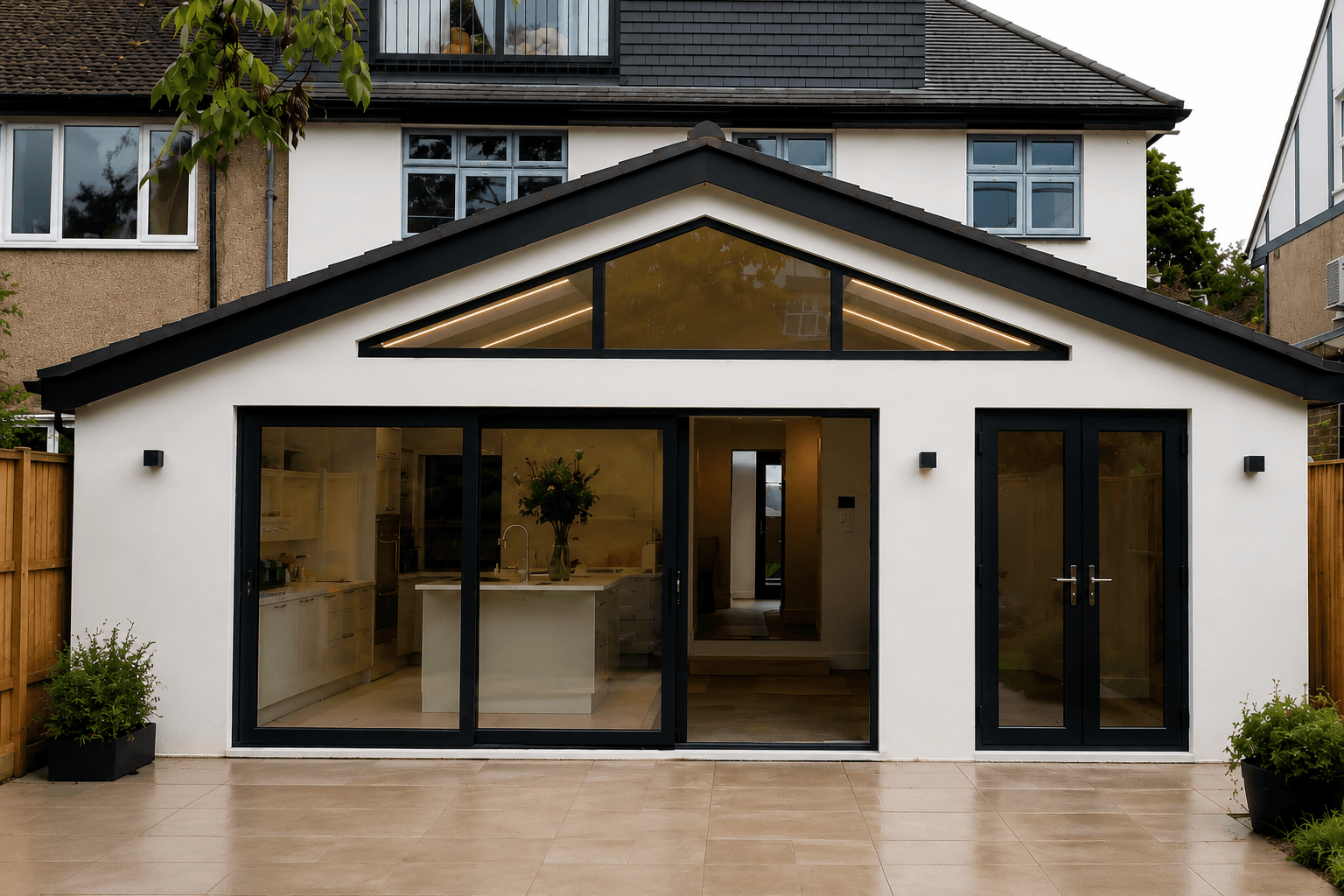 Completed silicone rendering project in London